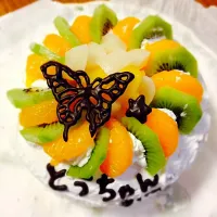 Snapdishの料理写真:birthday cake🎂|n.さん