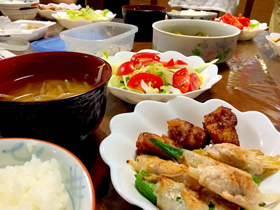 実家で夕食🍚🍚|かずみさん