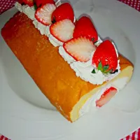 Snapdishの料理写真:ロールケーキ|もぐさん