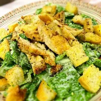 Caesar salad with roasted chicken|jneejneeさん