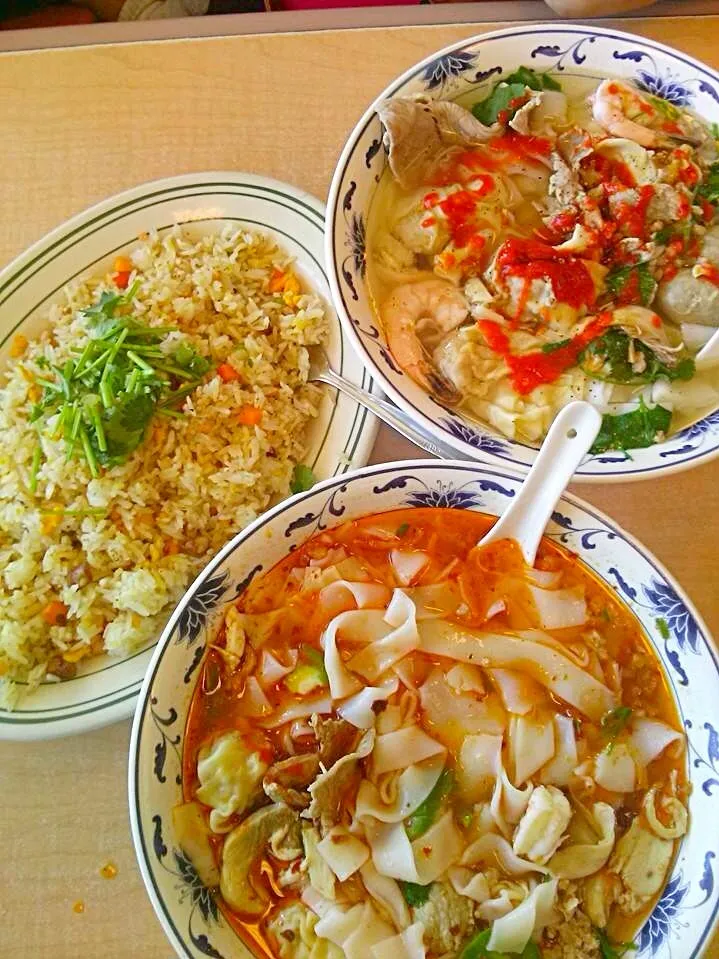 Noodle soups and fried rice|angela johnsonさん