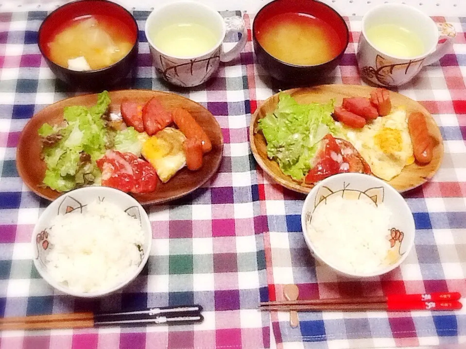 Snapdishの料理写真:モーニング(ฅ'ω'ฅ)♪ヾ(｡･ω･｡)|さとう かおりさん