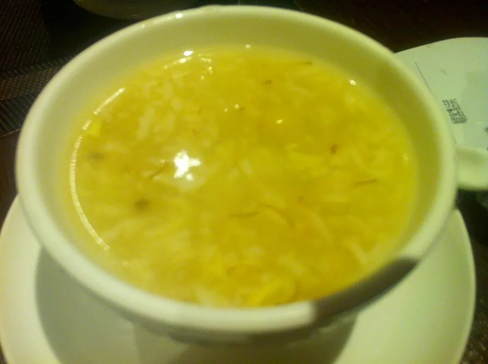 Glutinous rice balls with osmanthus in liquor soup|skyblueさん