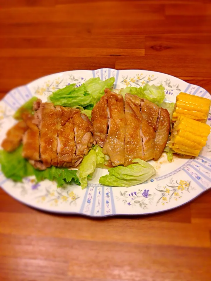 チキンのガーリック醤油ソース☆|みきさん