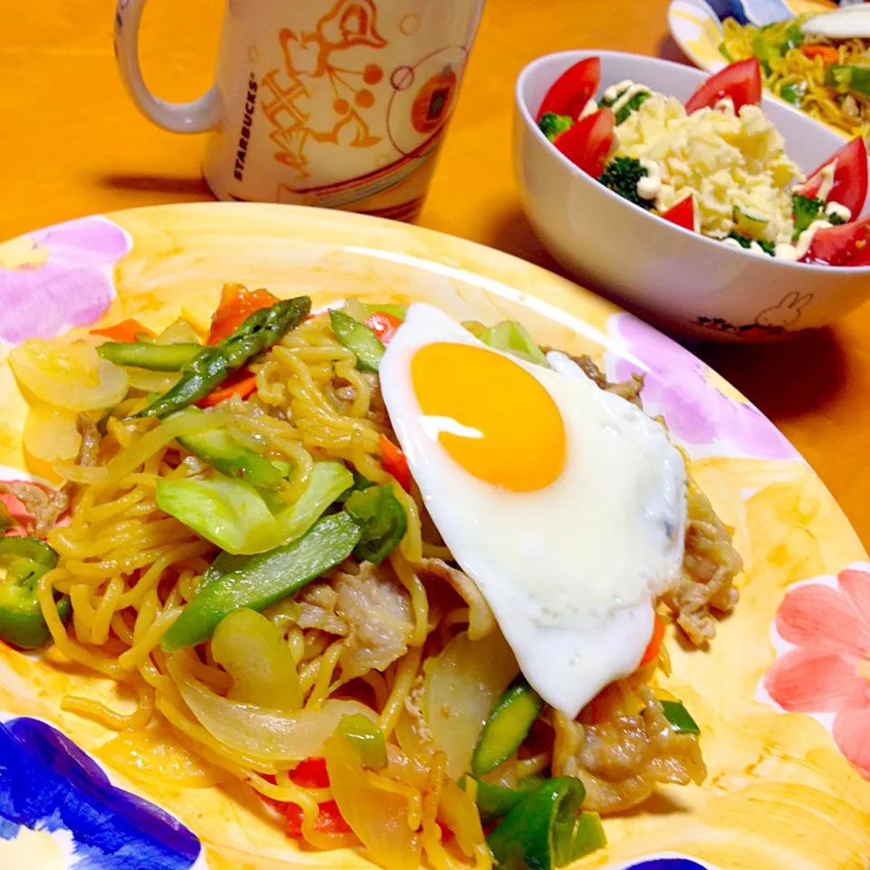 カレー焼きそば|カウンター嬢さん