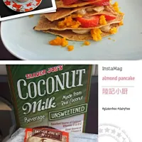 almond meal pancake with kumquat compote.|angelaさん