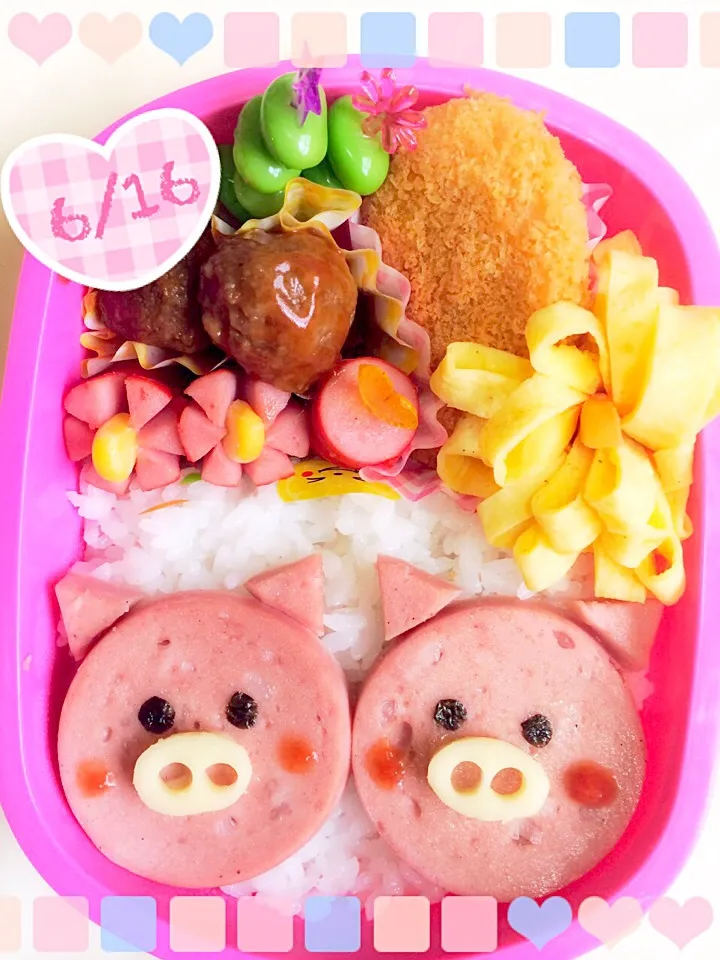 ♡ブーブーちゃんお弁当♡|ともさん