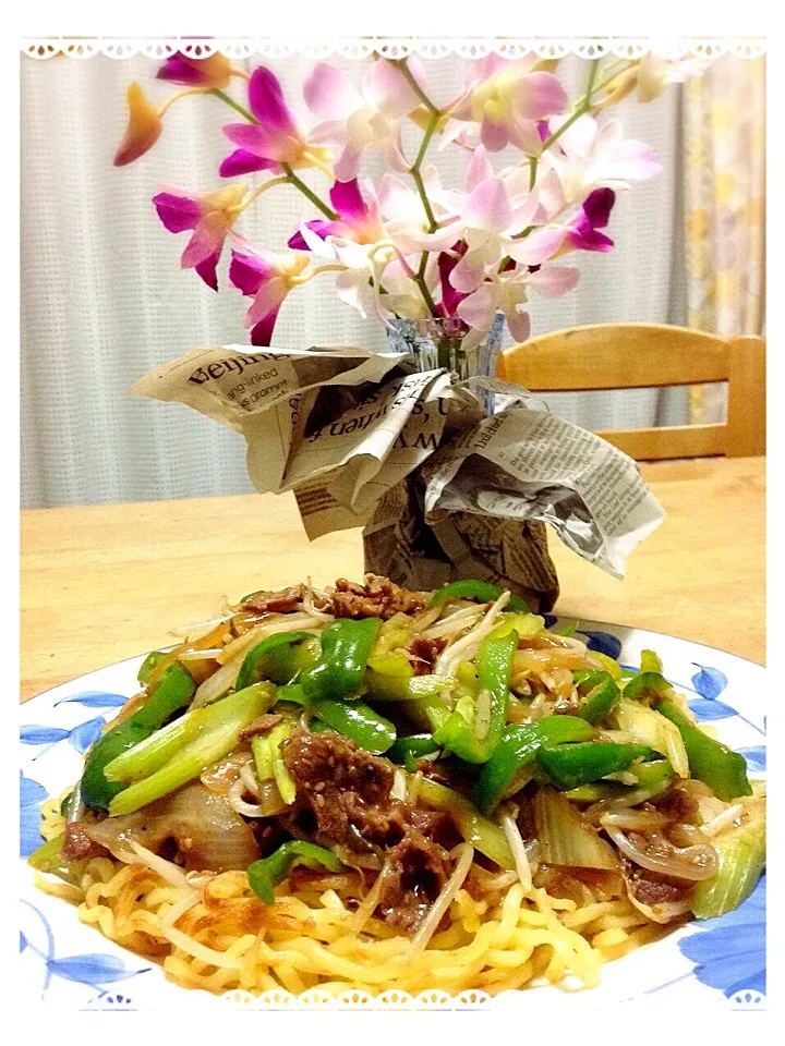 Snapdishの料理写真:塩あんかけ焼きそば|かずきっちんさん