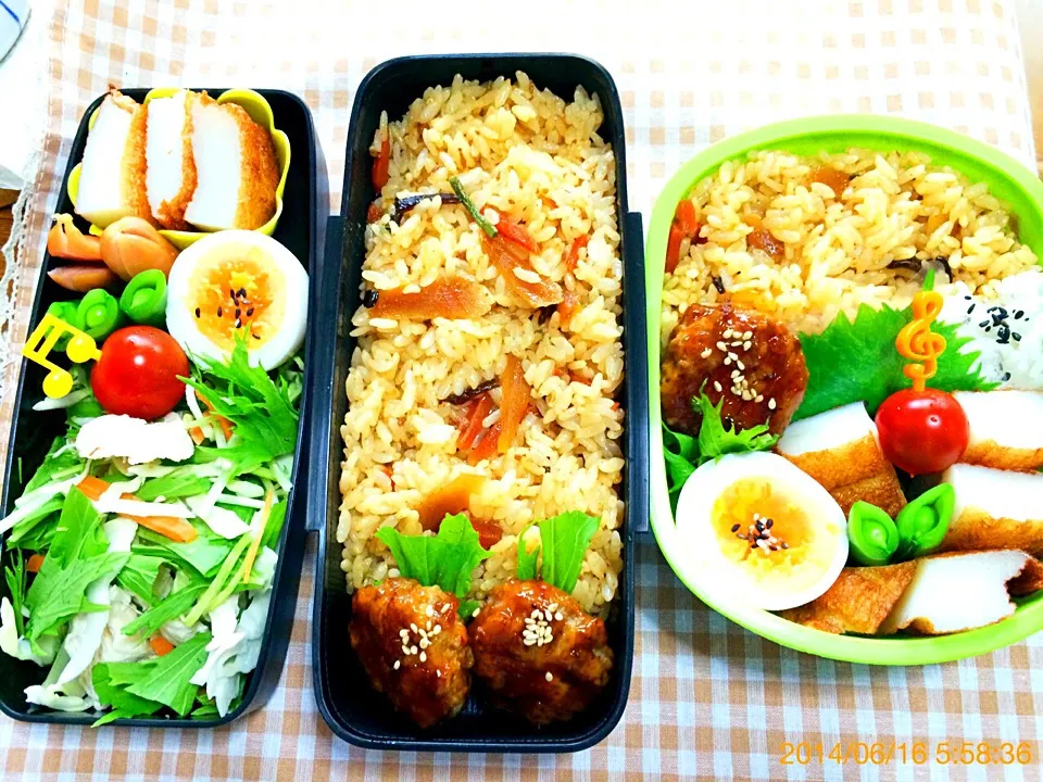 Snapdishの料理写真:息子のリクエスト〜ビビンバ弁当〜2014.6.16|こんぺいとうさん