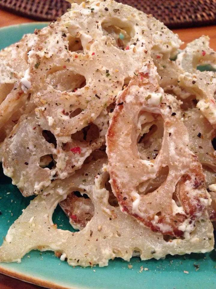 蓮根のチーズ焼き|naritomo koharaさん