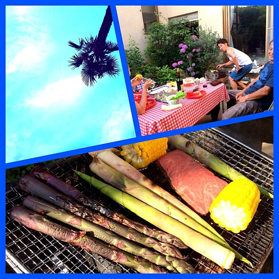 Snapdishの料理写真:お庭でBBQ|mayonさん