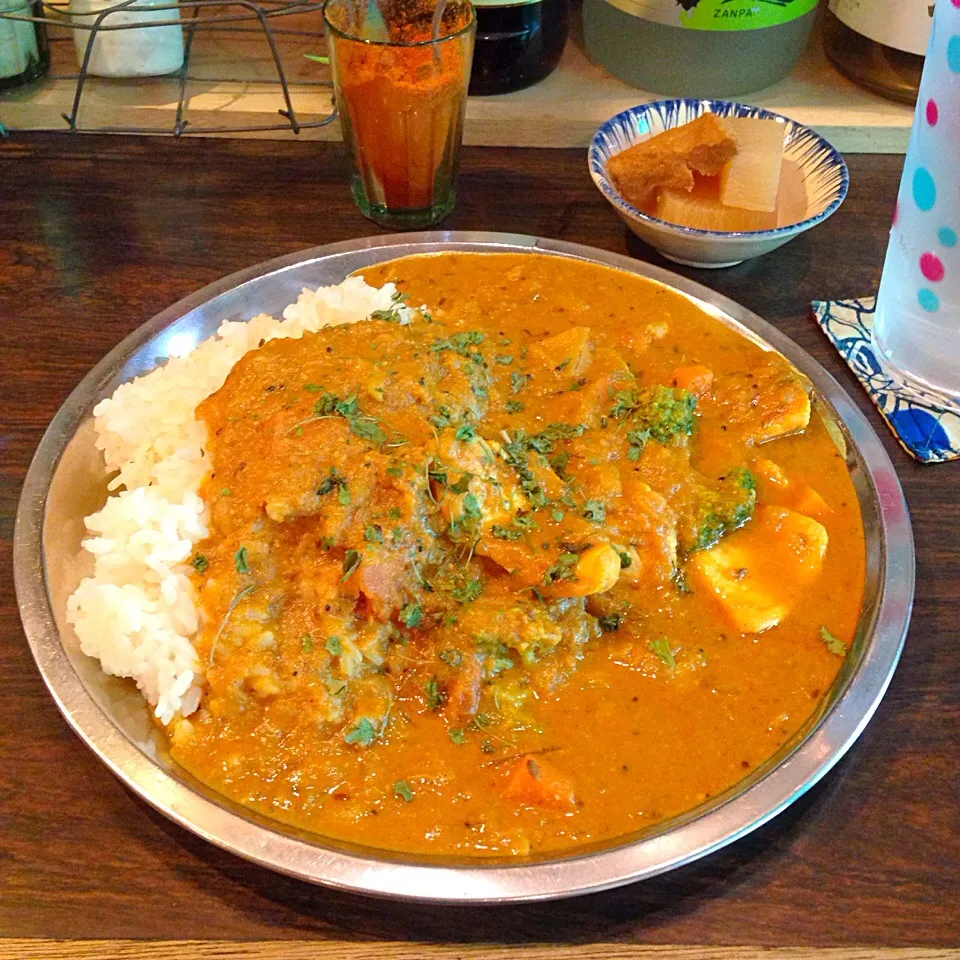 カシューナッツペーストのチキンコルマ！😋✨🍛|Akiyuki Chinnen Sukiyaki Shiraishiさん