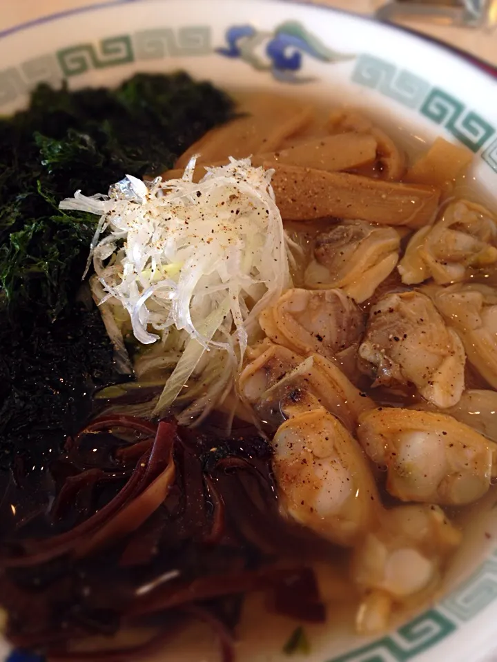 めかりサービスエリア 青海苔あさりラーメン|旨い飯好き近藤かずひささん