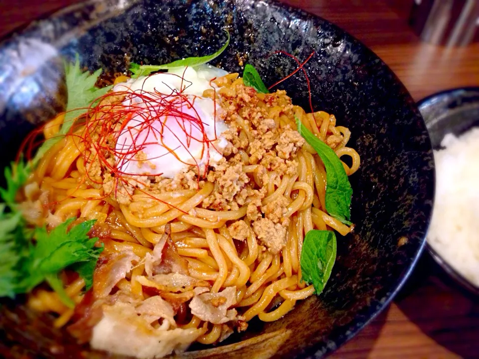 ナポリタンタン麺300g、ご飯付き。|えすとさん