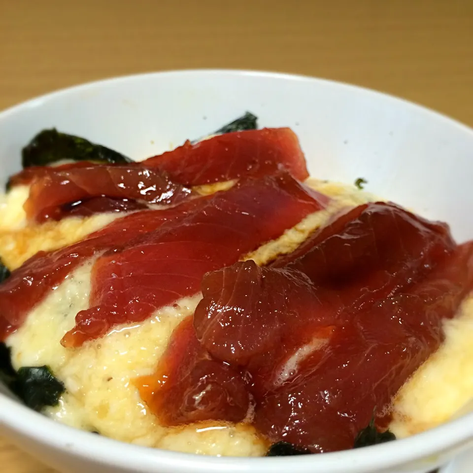 マグロの漬け丼|しろくまもんさん