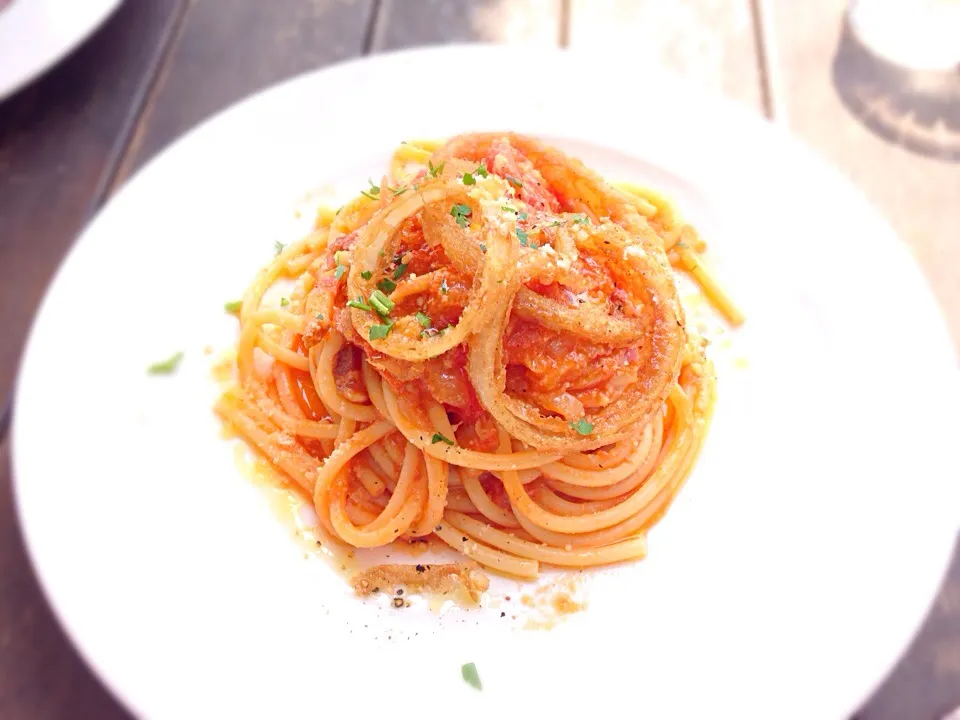 トマトソースのパスタ|ふたりのおうちごはんさん