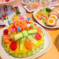 Snapdishの料理写真:寿司ケーキ