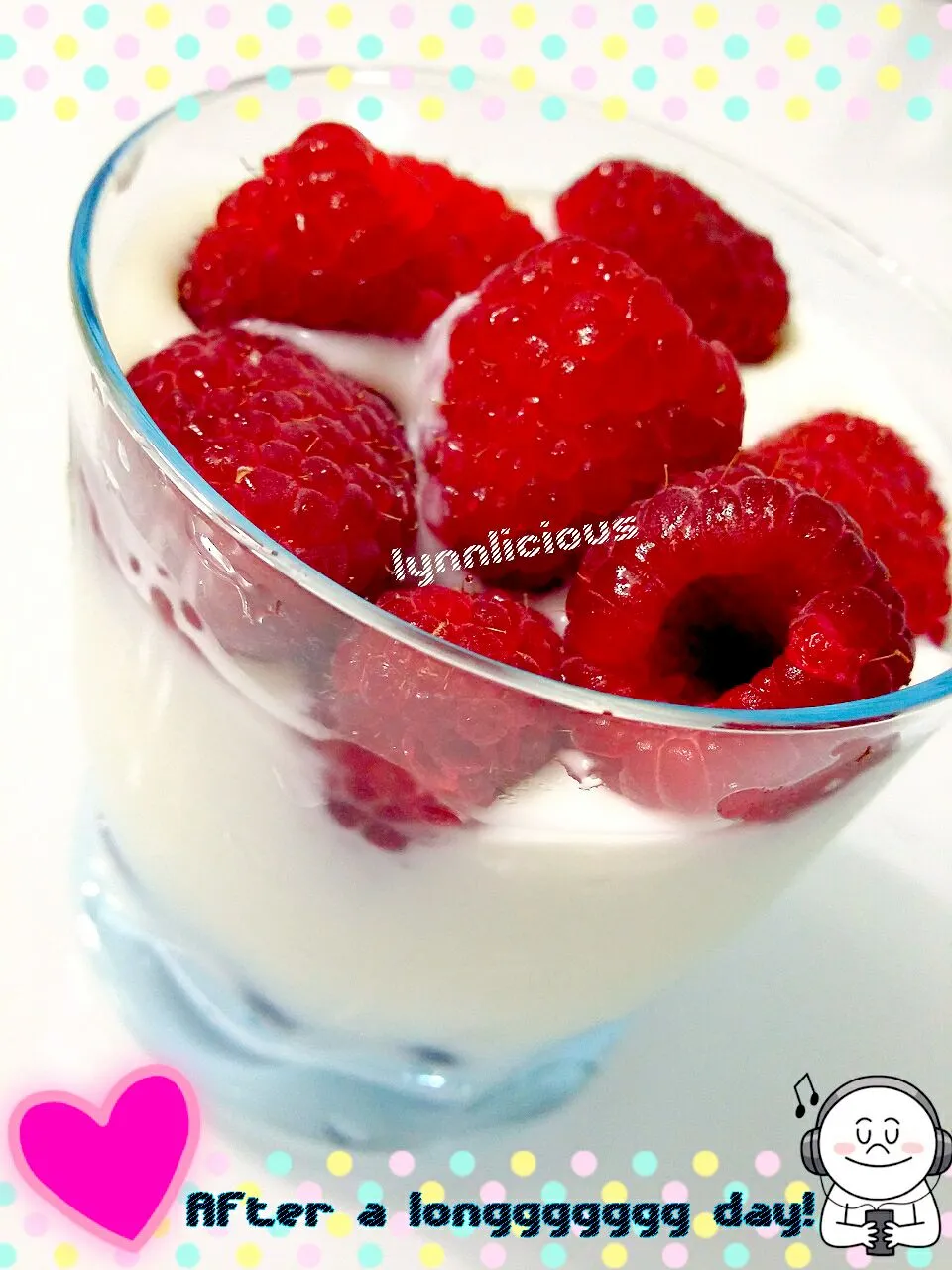 😉Raspberries Low Fat yoghurt😜|🌷lynnlicious🌷さん