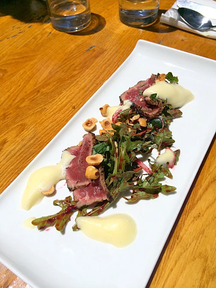 Lamb carpaccio for tasting|Gary Funkさん