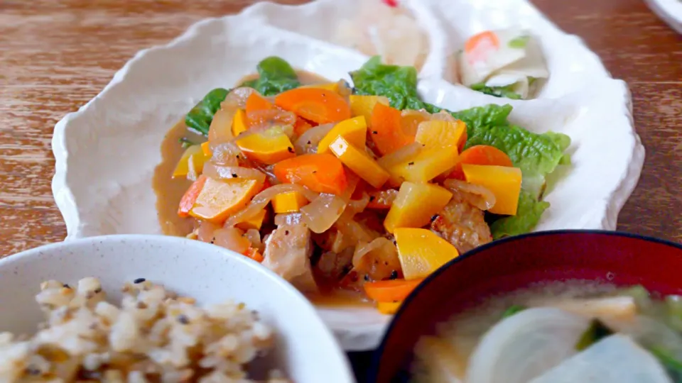 鶏モモ肉のウィスキー煮|プチテンよすさん