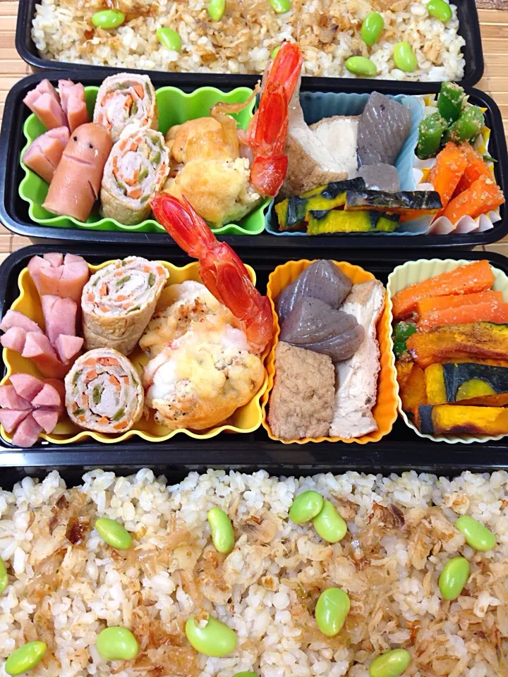 Snapdishの料理写真:旦那さん&息子のお弁当|きよさん