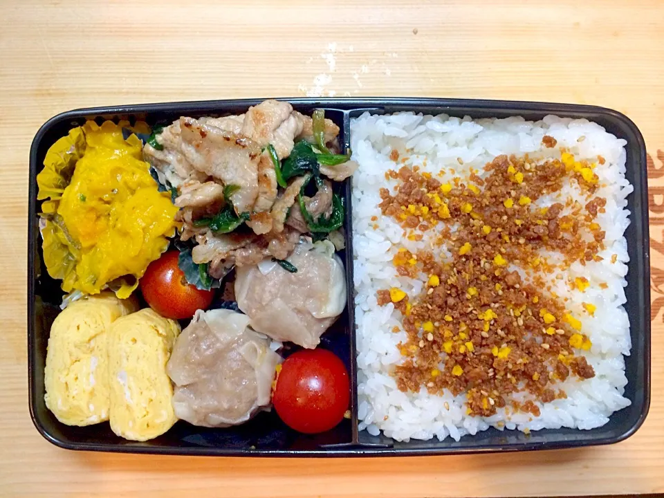 豚肉とほうれん草の中華風炒め弁当（2回目？）|Takayaさん