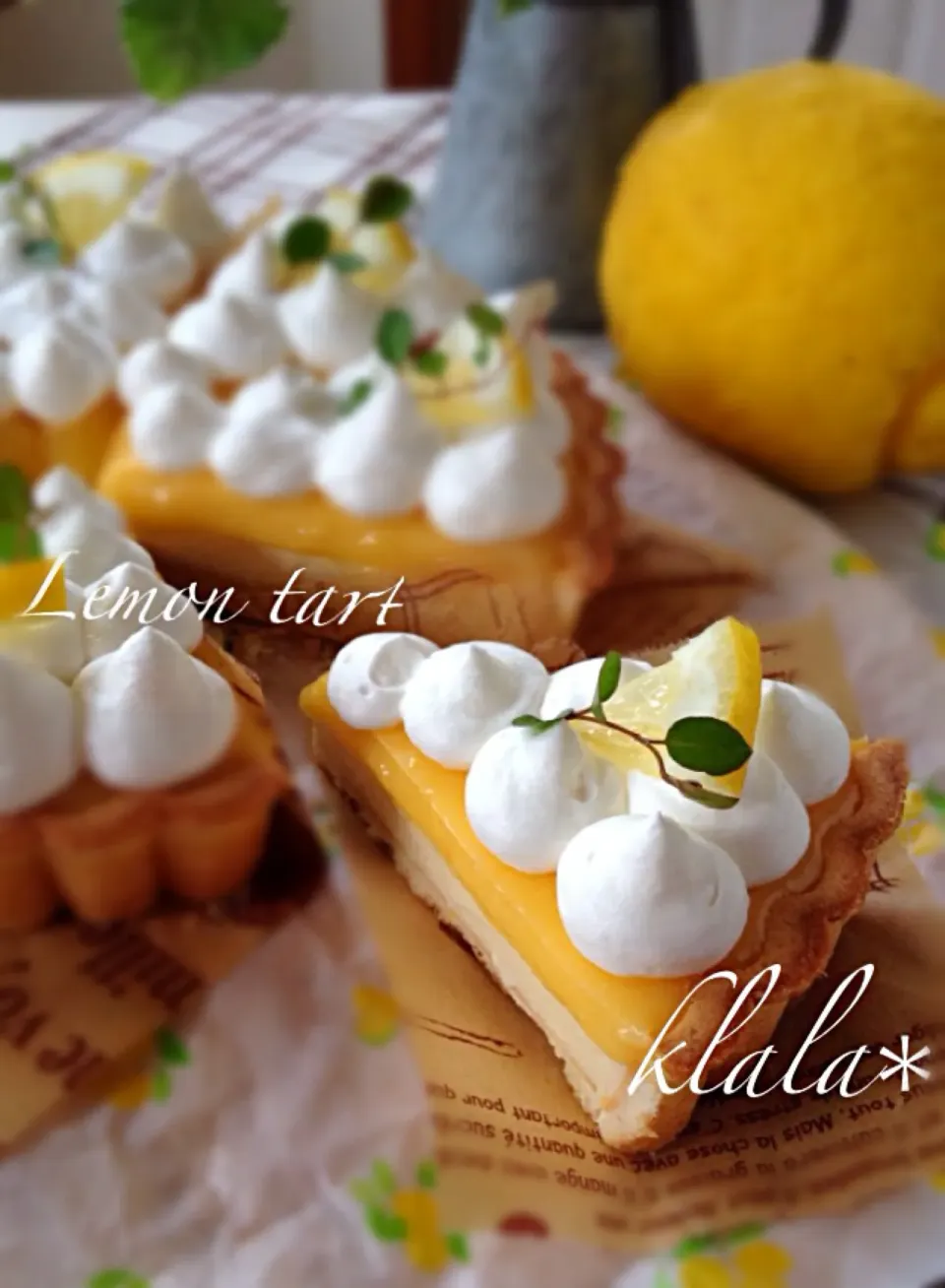 🍋Lemon tart🍋|くららさん