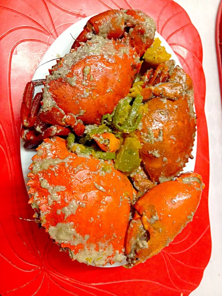 Crabs in Coconut Milk with Squash and String beans|ChefNurseBelleさん