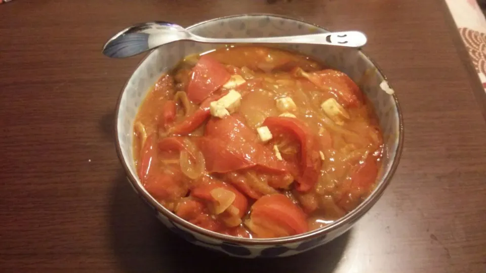 トマト 豆腐 カレー / Kare tofu tomate|Antoine Blancさん