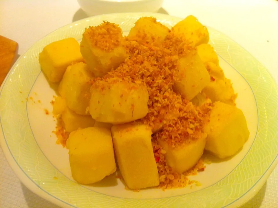 Crispy fried tofu with salt and pepper|skyblueさん