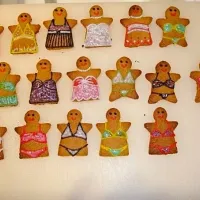 Home baked gingerbread women