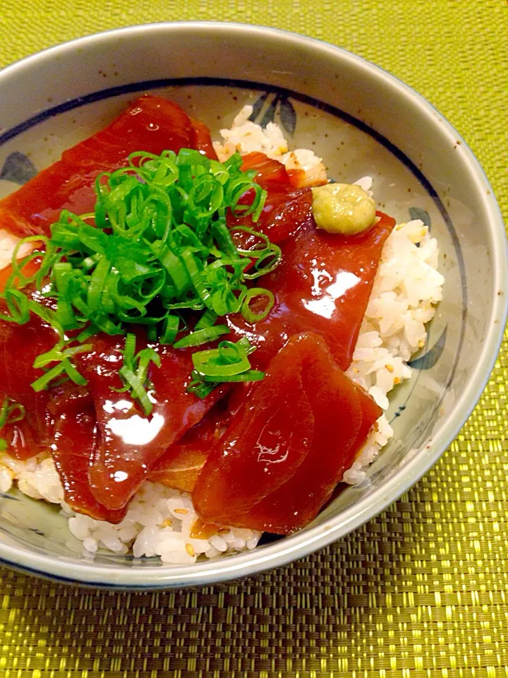 Snapdishの料理写真:いつだったか…マグロの漬け丼|あっこぷーさん