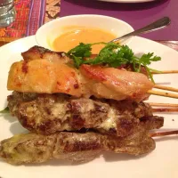 Chicken and beef satay|Foodさん