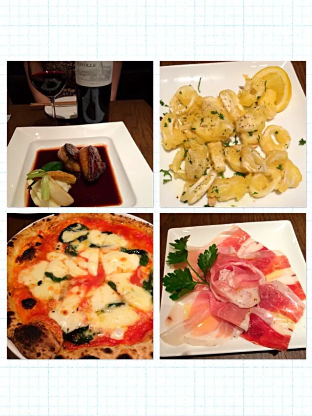 Dine out- foie gras, frit, Margherita, prosciutto|cocoaさん