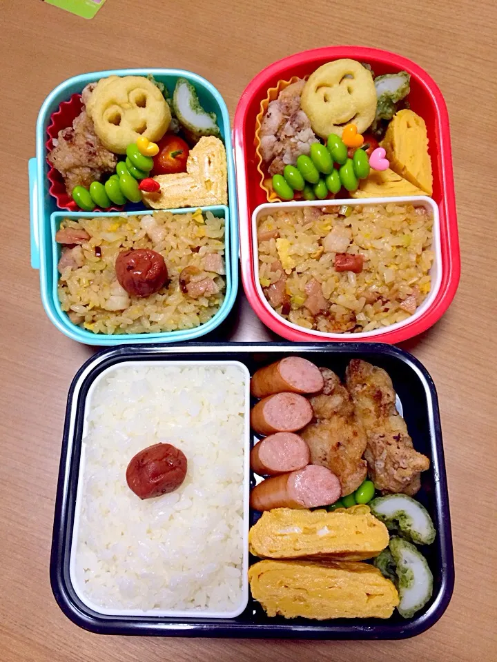 チャーハンお弁当。パパ普通|そらおママさん