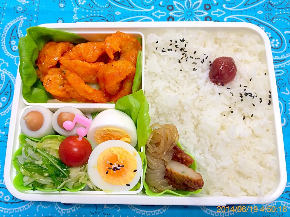 今日の旦那ちゃん弁当〜2014.6.19|こんぺいとうさん