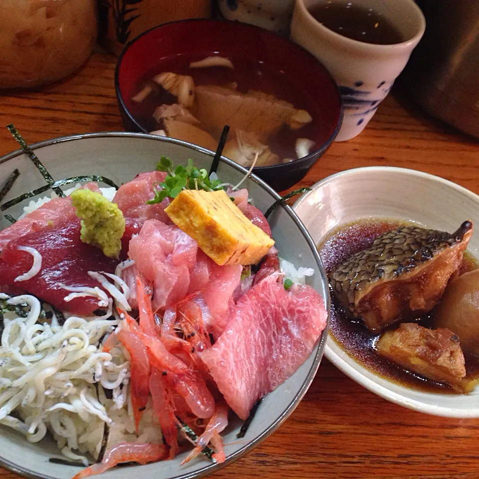 海鮮丼＋銀むつ煮@初島(新橋)|塩豚骨さん