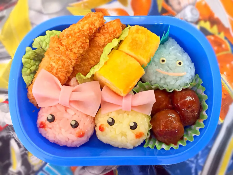 Snapdishの料理写真:ほっぺちゃん弁当♥️あれ？スライムが…|かおりさん