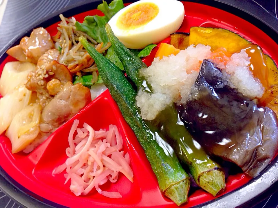 焼鳥＆和風おろし旬野菜の2色丼|ponnaoさん