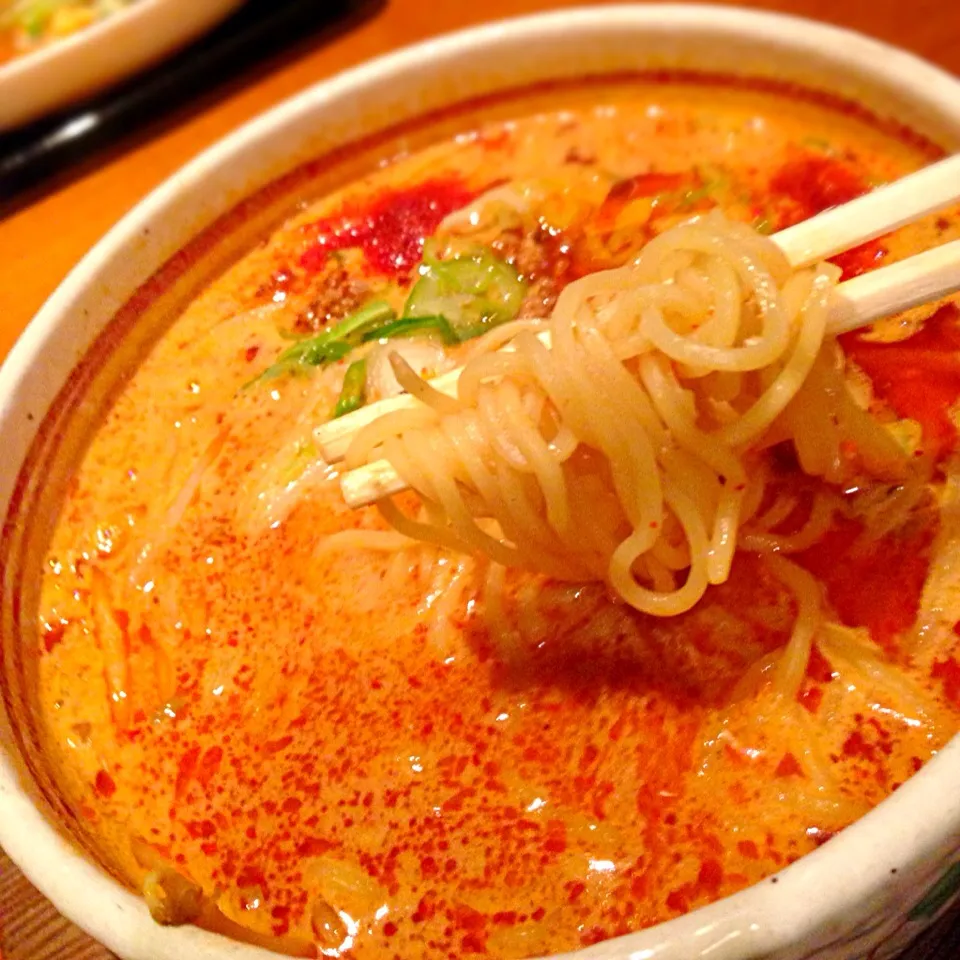 ＠中国菜館どらごん「どらごんラーメン３辛！(⌒▽⌒)」|TETSU♪😋さん