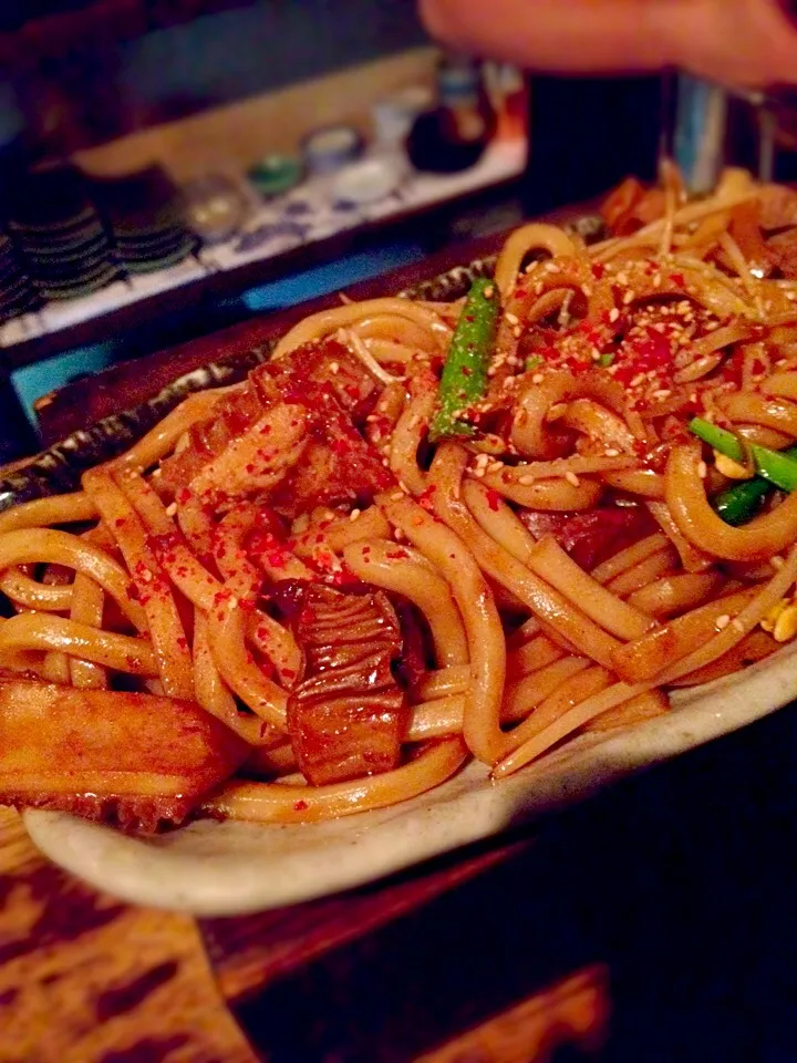 ホルモン焼きうどん|ヨーコさん