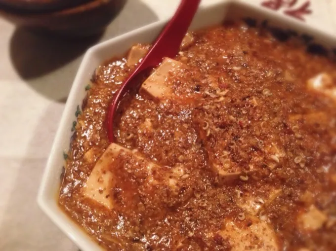 お肉入れなくても麻婆豆腐|まちまちこさん