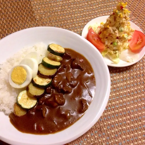 牛すじカレー＆ポテサラツリー|chacoさん