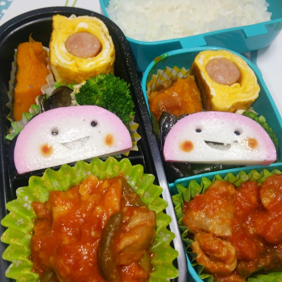 Snapdishの料理写真:6月20日　高校生女子＆オレ弁当|クッキングおやぢさん