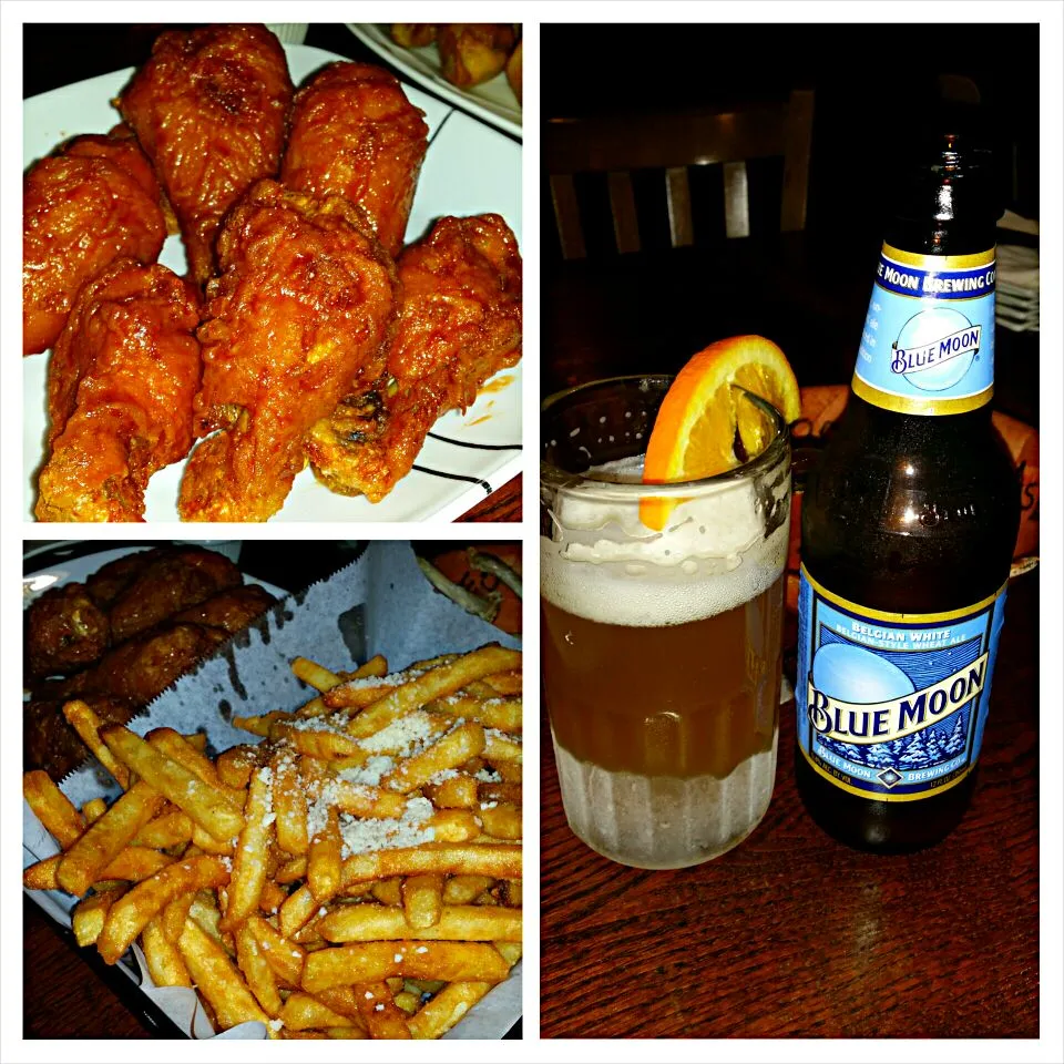 Korean Bonchon Chicken and Cold Blue Moon for hot summer day|Tiviさん