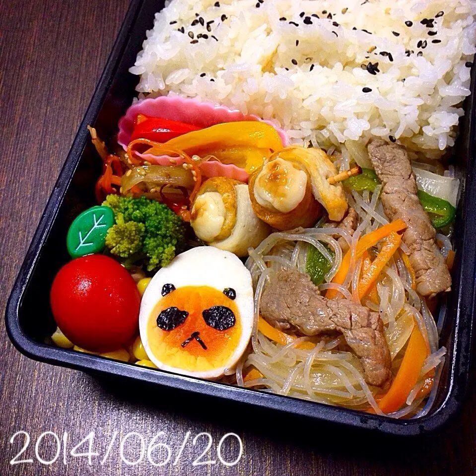 パンダさん弁当(´ ω。 `)|ふくろう女子さん