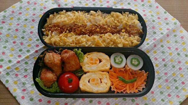 本日の旦那様弁当【2014.6/20】～遊び心でセサミの顔作ってみました♪ヽ(´▽｀)|lemonadeさん