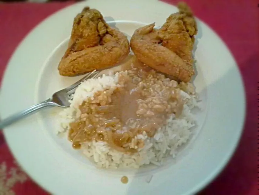 Fried Chicken 🍗 Rice & Gravy #CookingChic #Chicken #Rice #Soul. Food|Alisha GodsglamGirl Matthewsさん