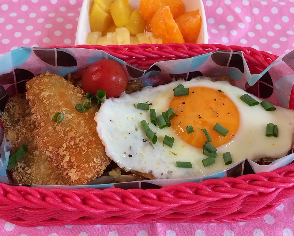 女の子弁当♪                                焼きそばお弁当|志野さん