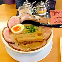 Snapdishの料理写真:僕家のらーめん おえかき|のぶてるさん